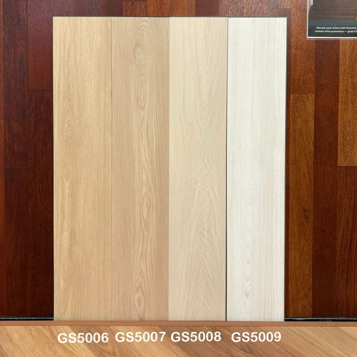 LVT Click 5.0 mm sample colours GS5006 to GS5009