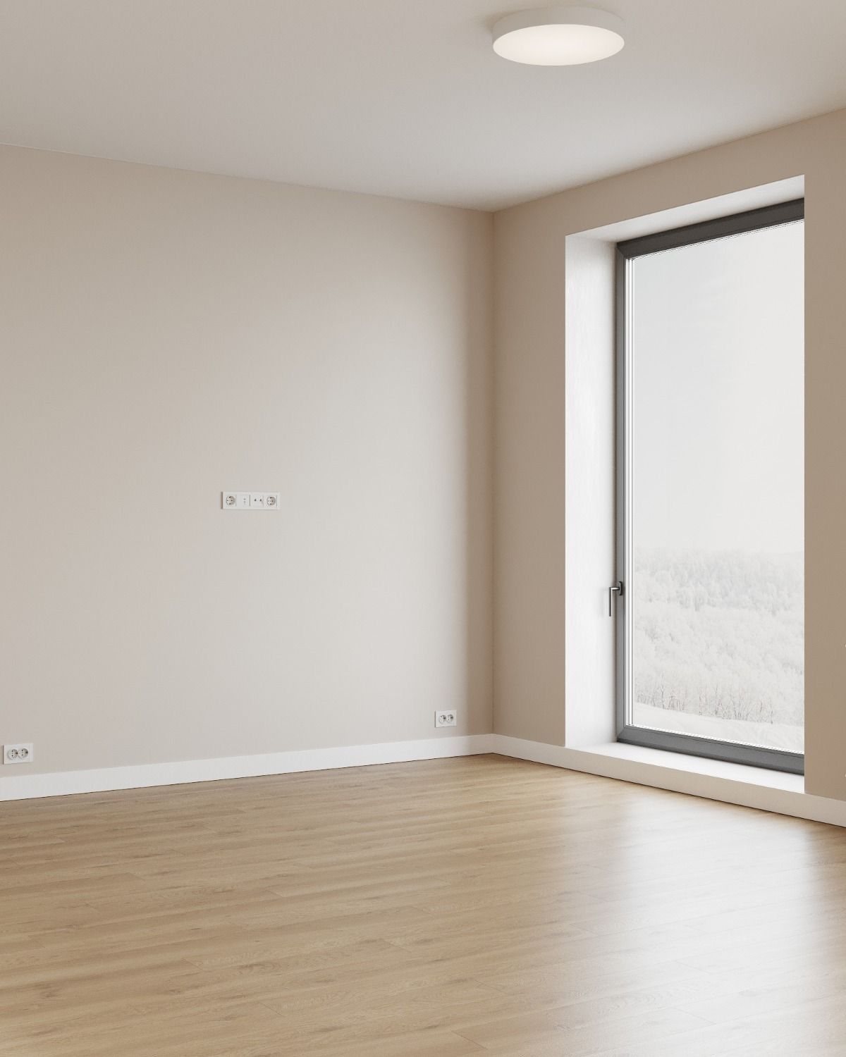 Vinyl Click 3.6 mm floor in a bright room (catalogue image)